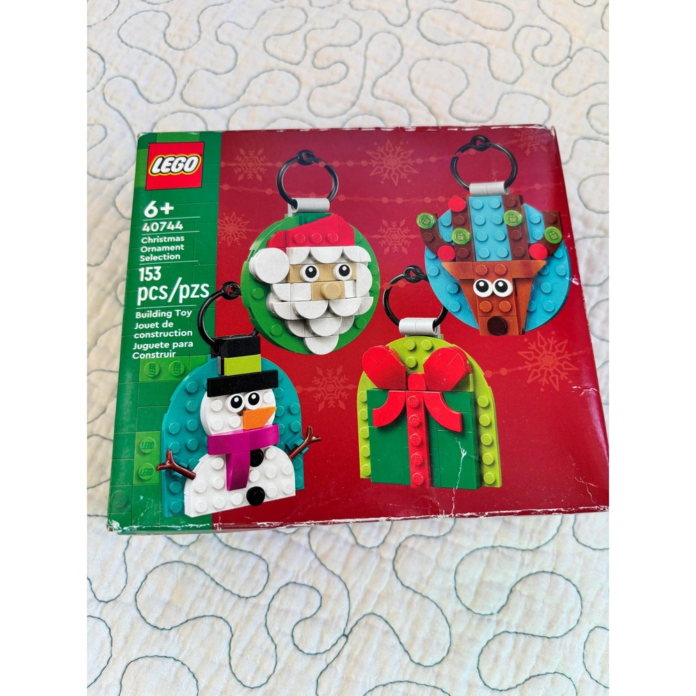LEGO Christmas Ornament Selection 40744 Building Toy 153‎ Pcs Santa Reindeer New